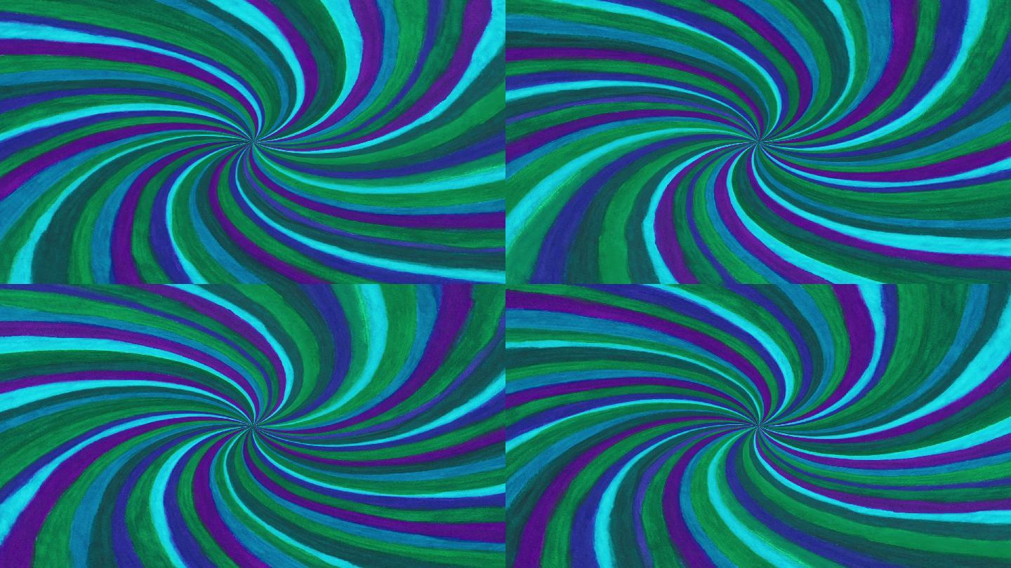 蓝色、绿色和紫色漩涡图案背景