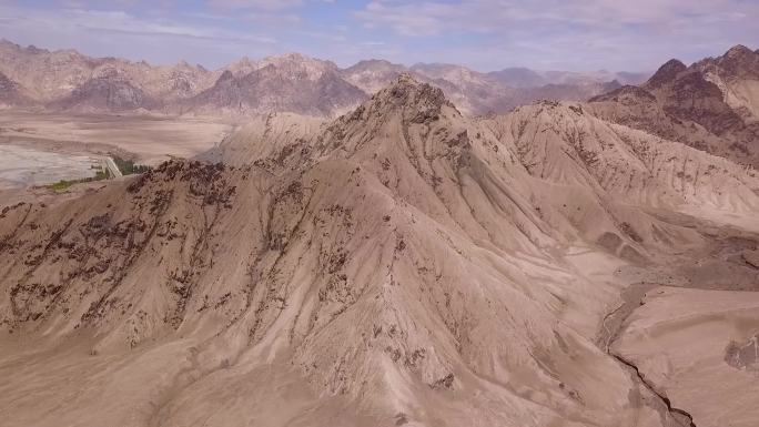 青海 高山 航拍 山坡