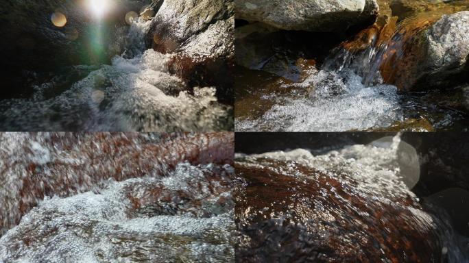 生态大自然 溪流山泉水溪水源泉水