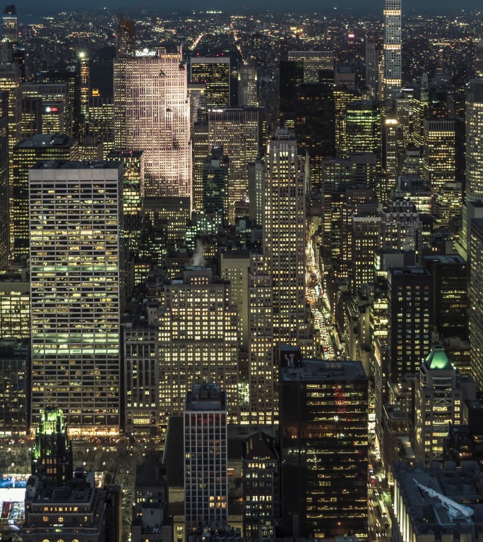 曼哈顿城市景观鸟瞰图