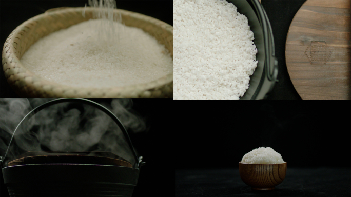 五常大米 蒸米饭视频 大米 米饭