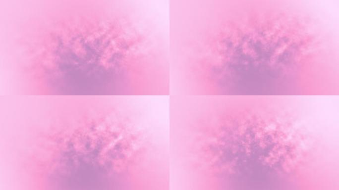 4k抽象粉色漂浮烟云动画