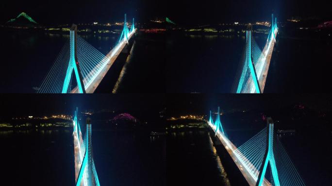 夷陵大桥灯光夜景