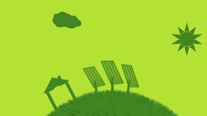 绿色能源世界概念