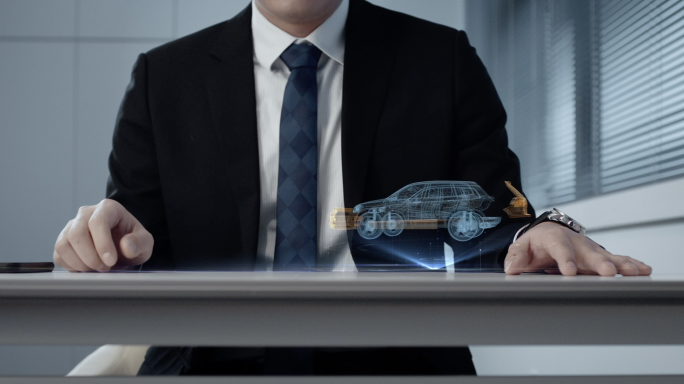 科技商务桌面汽车产品选择/AE工程