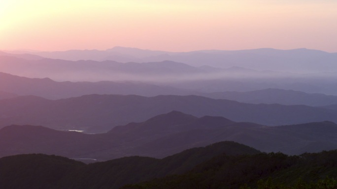 夕阳黄昏傍晚日落西山夜幕降临