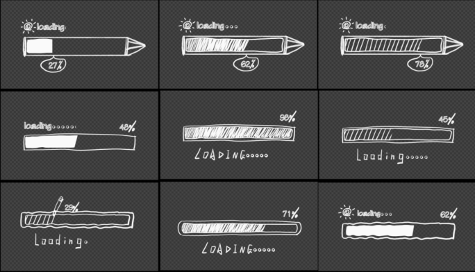30款手绘进度条AE模版