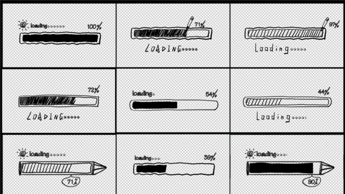 30款手绘进度条AE模版