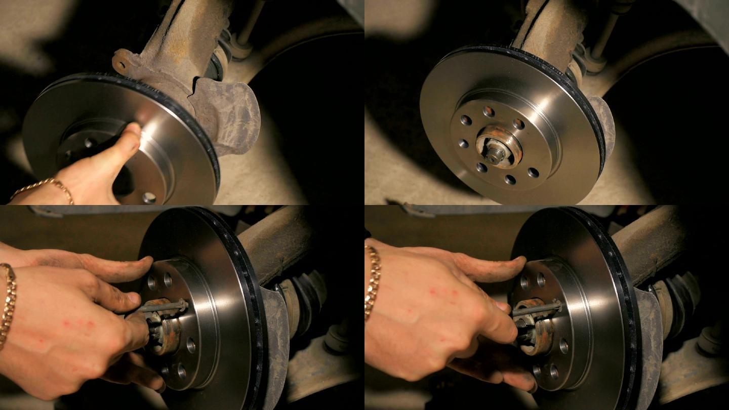 汽车修理厂拧螺丝固定轮子替换拆卸螺丝刀