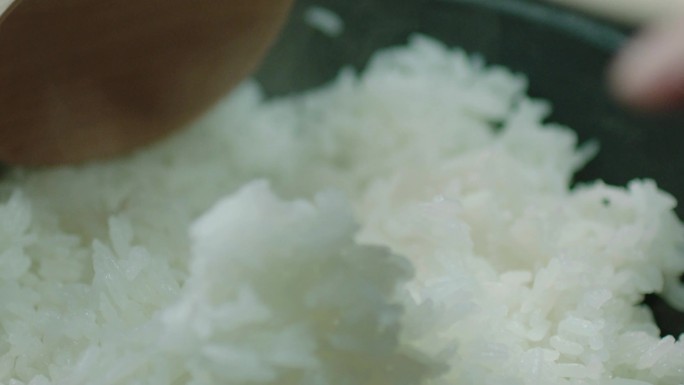 米饭展示视频 成品米饭