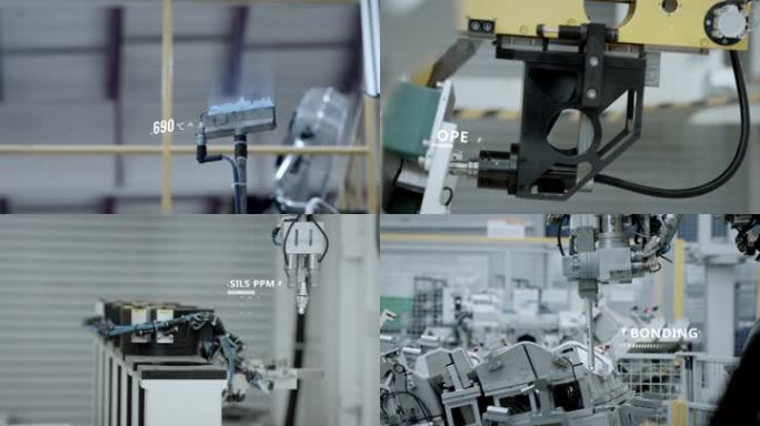 工厂机械臂汽车制造生产/AE工程修改数据