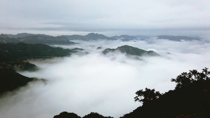 河南济源王屋山云海风光延时