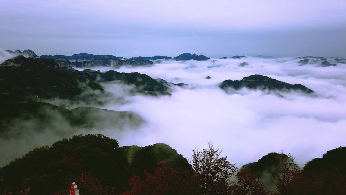 河南济源王屋山云海风光延时