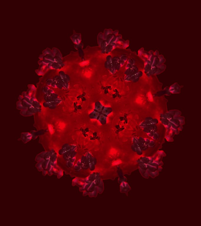 病毒疾病变异型视频素材动态纹理抽象概念