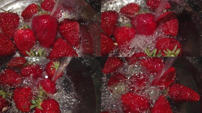 洗草莓升格镜头
