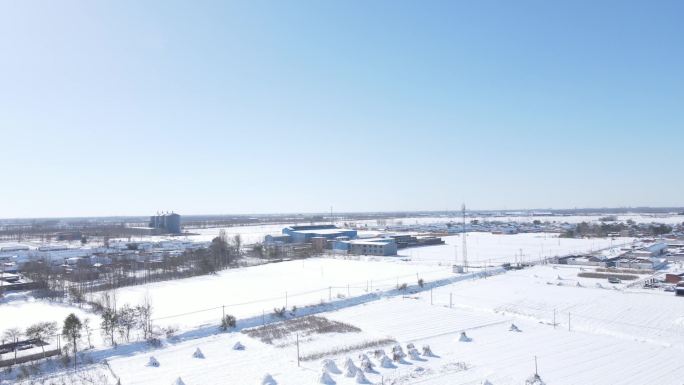 唐山  丰润 北方 乡村 雪景 雪 平原