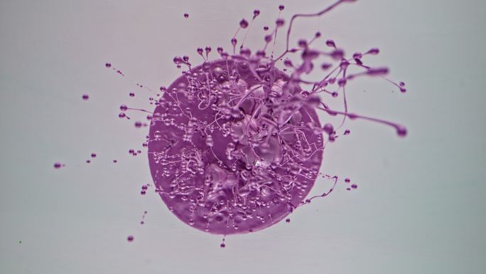 紫色液体紫色爆汁紫色液体紫色飞溅