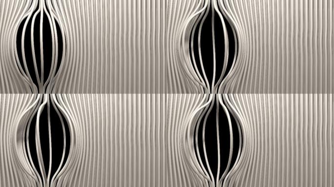 线纹抽象窗帘动画高端房地产艺术创意设计光