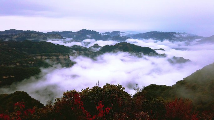 河南济源王屋山云海风光延时