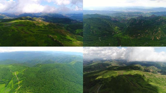 绿水青山就是金山银山绿色的山川植被茂盛