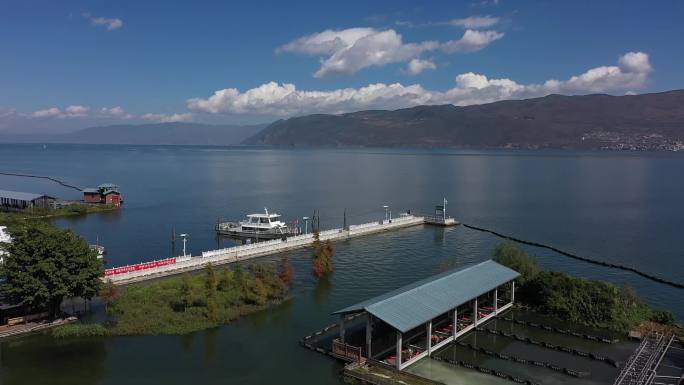 山水大理古城洱海苍山杨丽萍大剧院空景