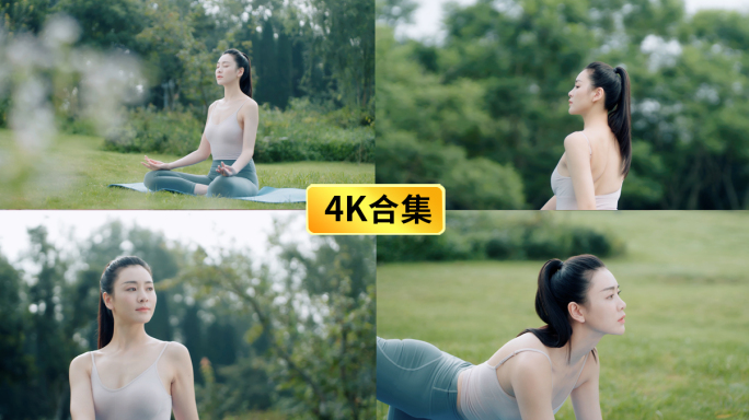 瑜伽健身公园城市