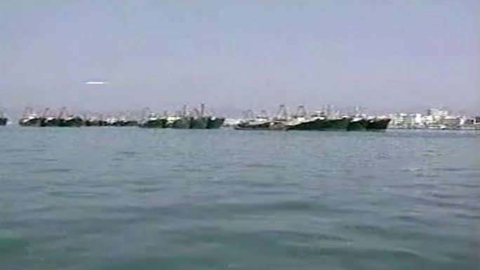 90年代渔港渔船