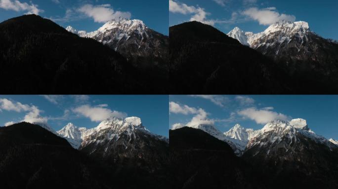 雪山顶峰视频超五千米海拔雪山山顶的积雪