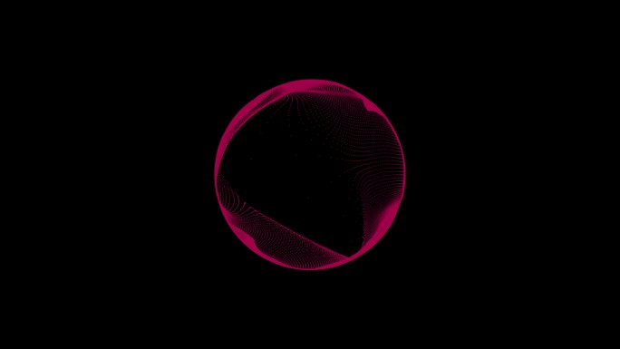 抽象圆形球体音频动画