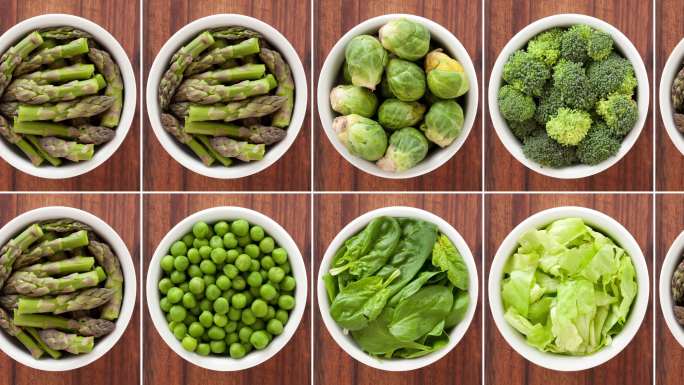绿色蔬菜厨房大蒜健康饮食土豆