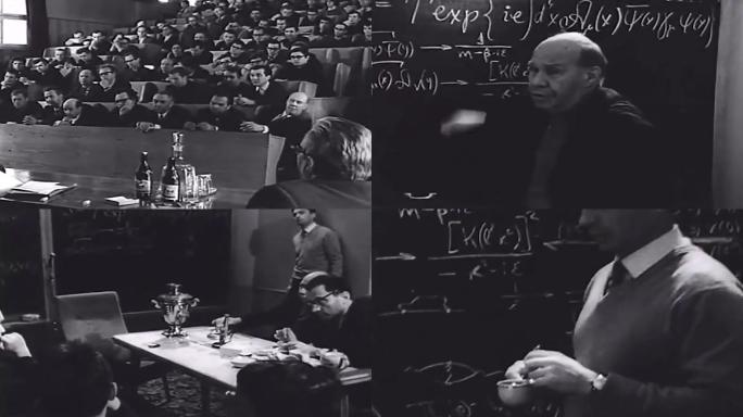 70年代核物理学家讨论研究方程式