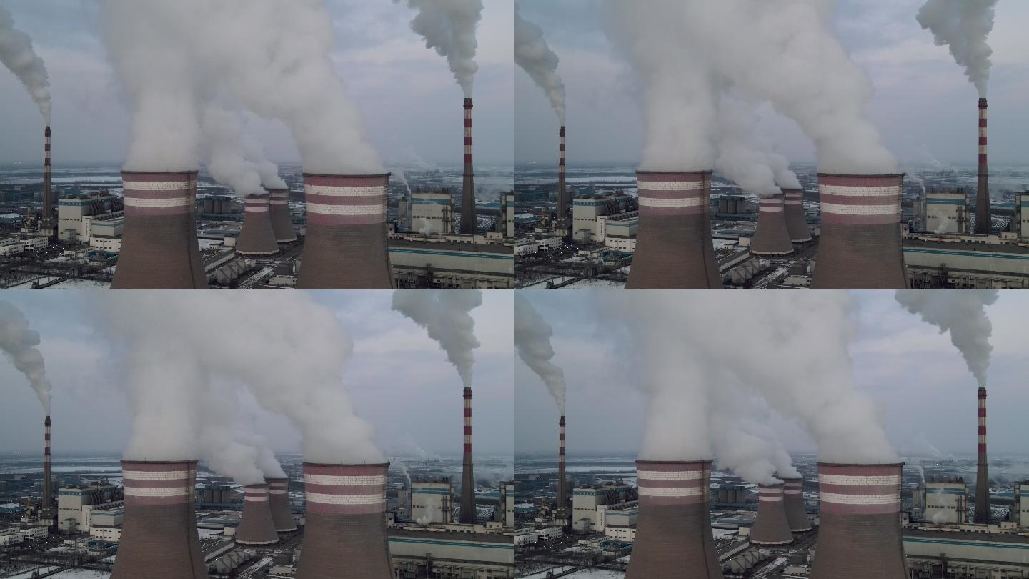 火力发电站环境污染白烟