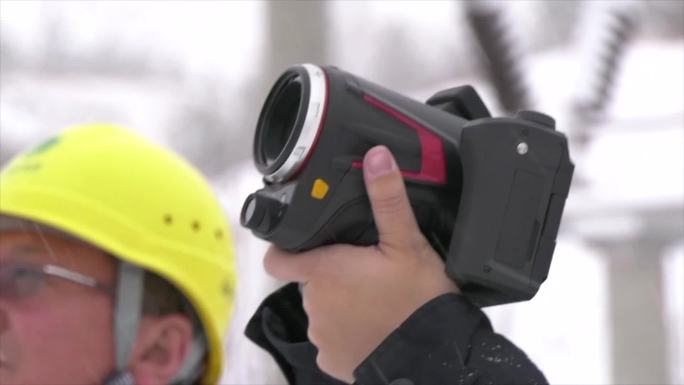 雪天国电农电电工仪器检查变电所变压器设备