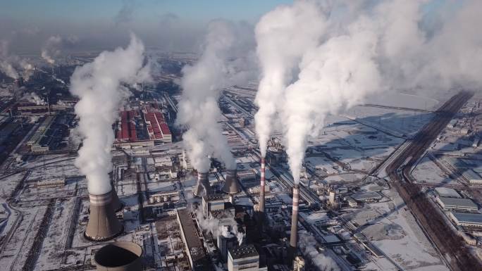 火力发电站化工厂炼油排放全球变暖