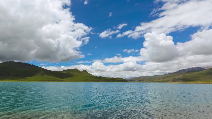 西藏风光羊湖延时