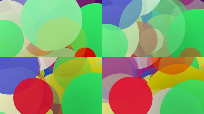 彩色圆形抽象背景动画
