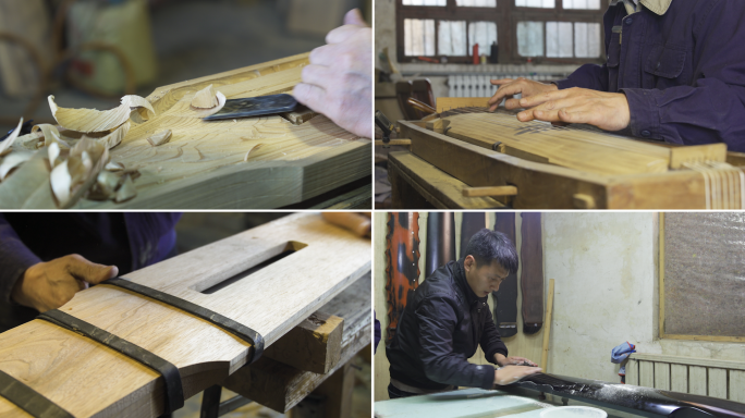 中国传统古琴手工制作全过程