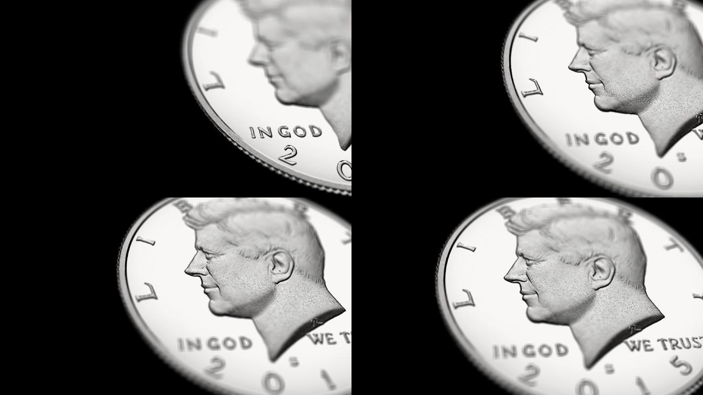 美国货币特效动画经济元素3d