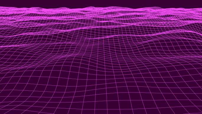 紫色背景概念线条计算机图形波浪波纹