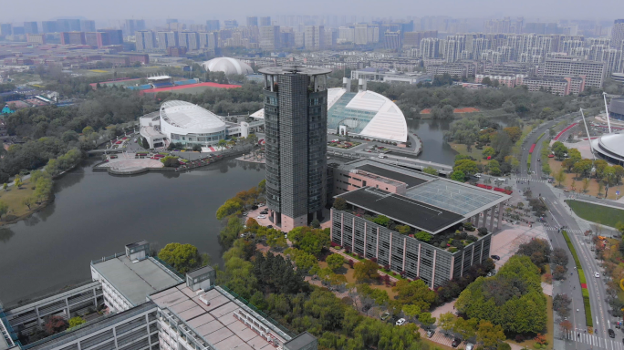 浙大紫金港校区航拍