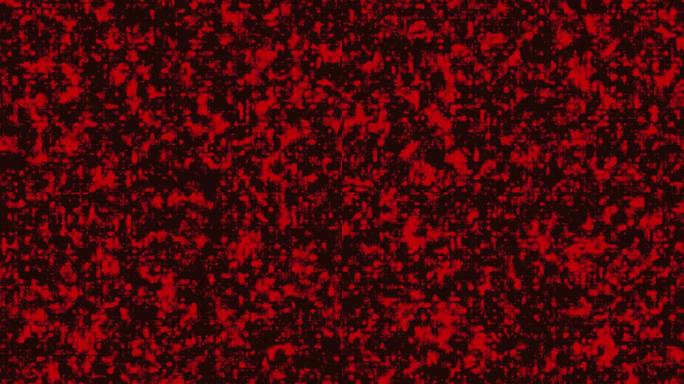 黑色背景上的红色液体变形动画