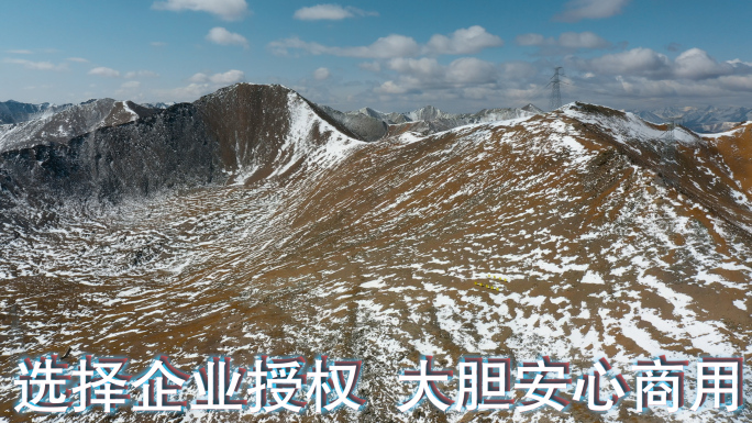 雪山视频青藏高原终年积雪山川西藏风光