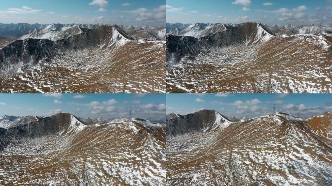 雪山视频青藏高原终年积雪山川西藏风光