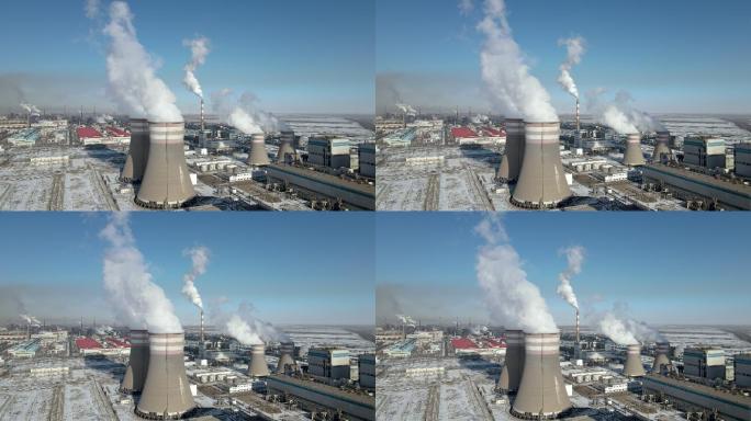 火力发电站冒白烟大气污染