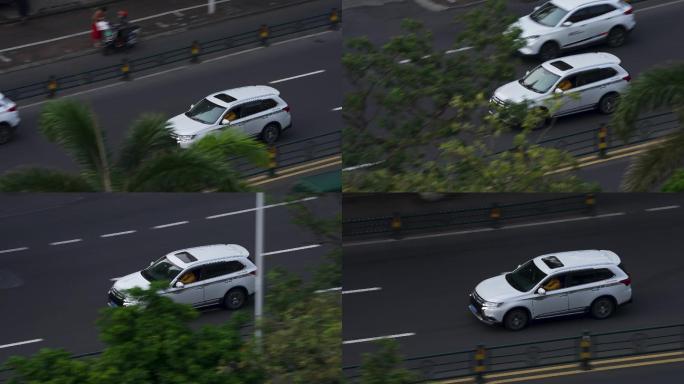 三菱白色SUV车辆