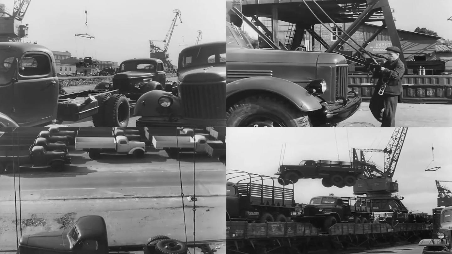 50年代建国初期解放牌大卡车