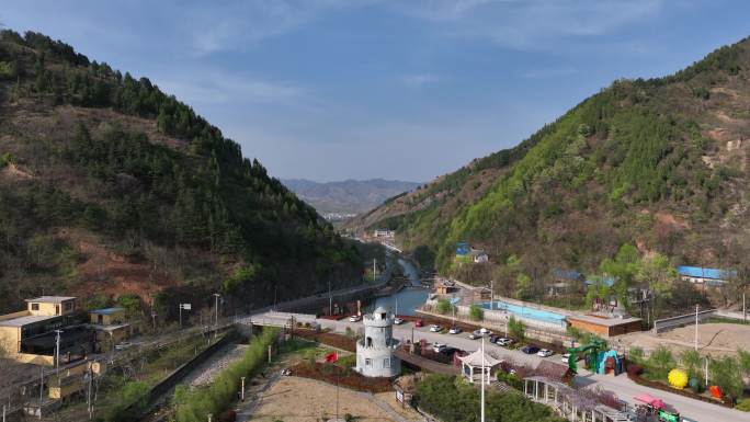 丹凤县保定村商山四皓秦岭山脉山峰商洛八景