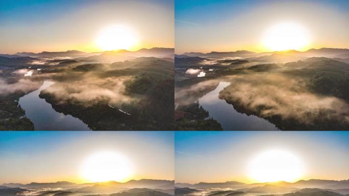 4K 锦绣山河云海日出延时摄影