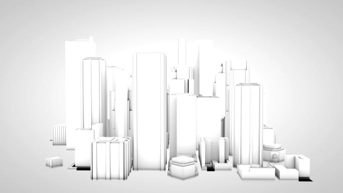 构建3d摩天大楼动画