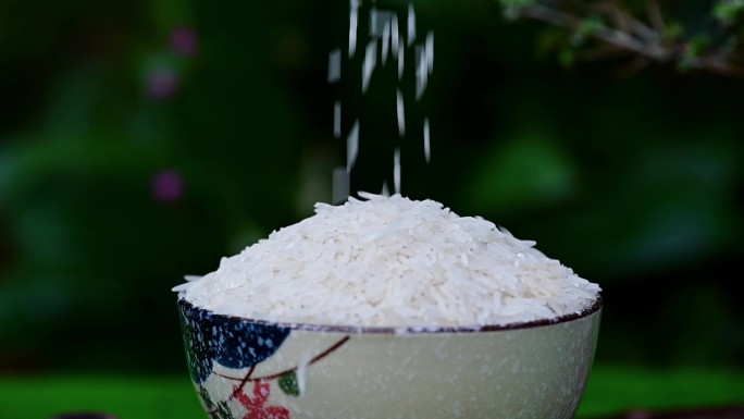 大米米饭唯美视频素材